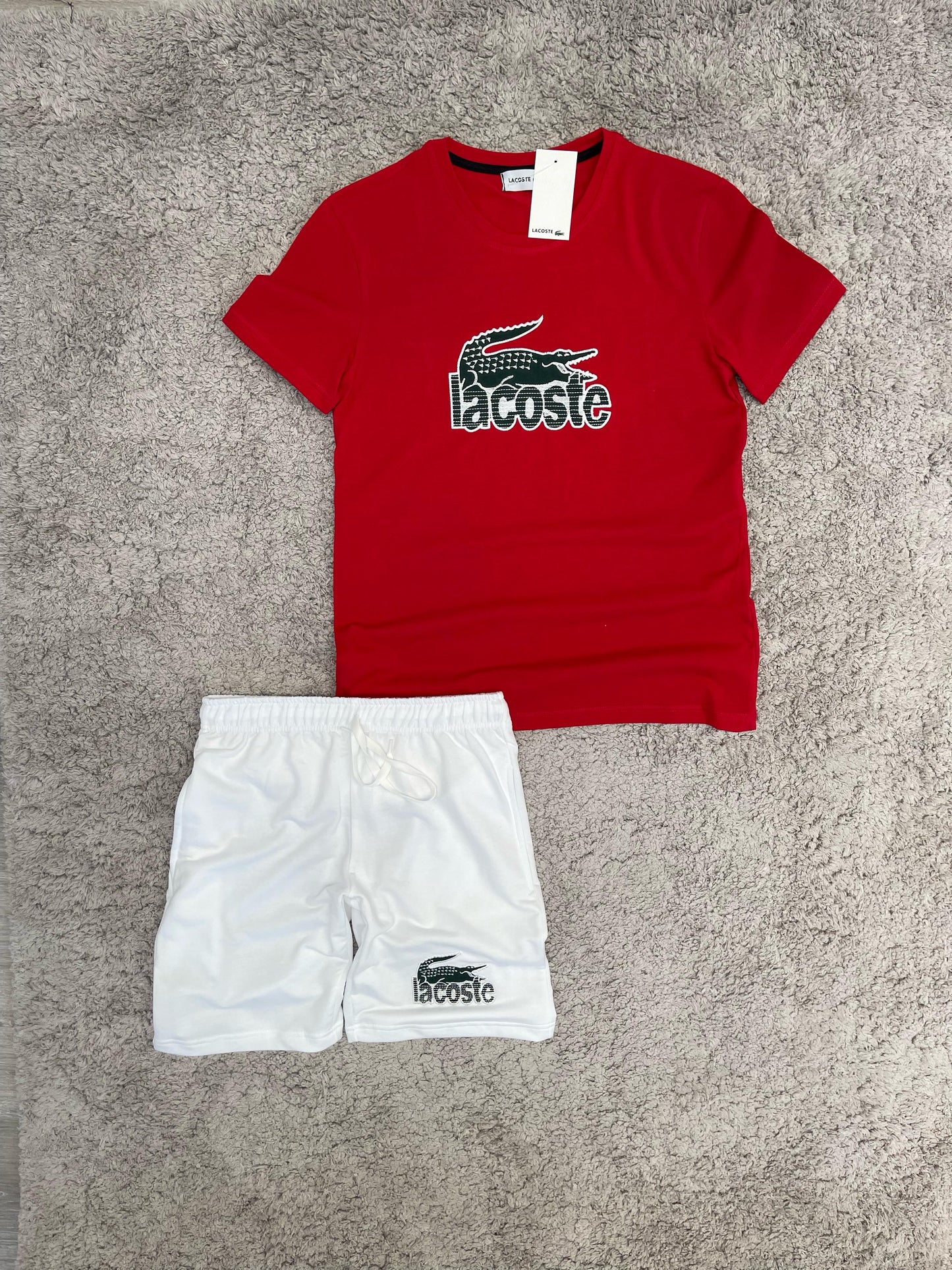 Conjunto verano Lacoste   ROJO