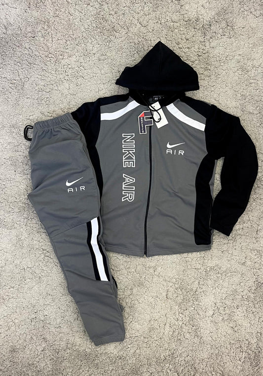 *NIKE AIR GRIS/NEGRO