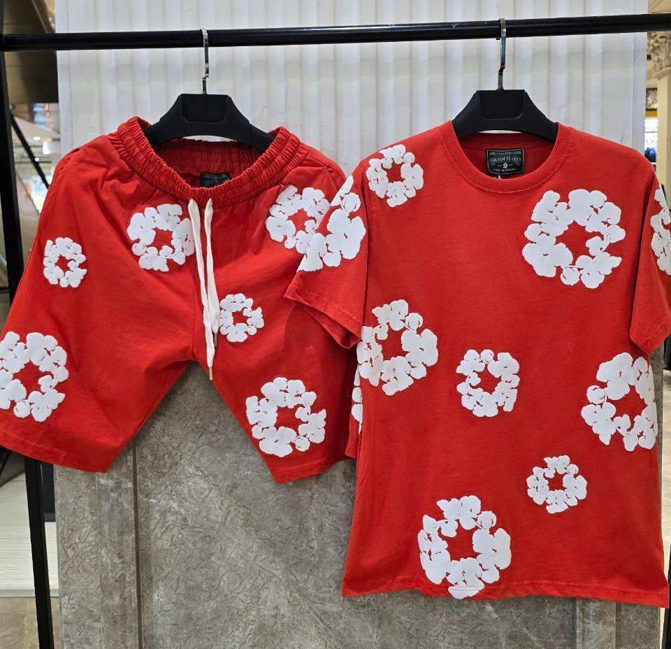 Conjunto verano denim tears rojo