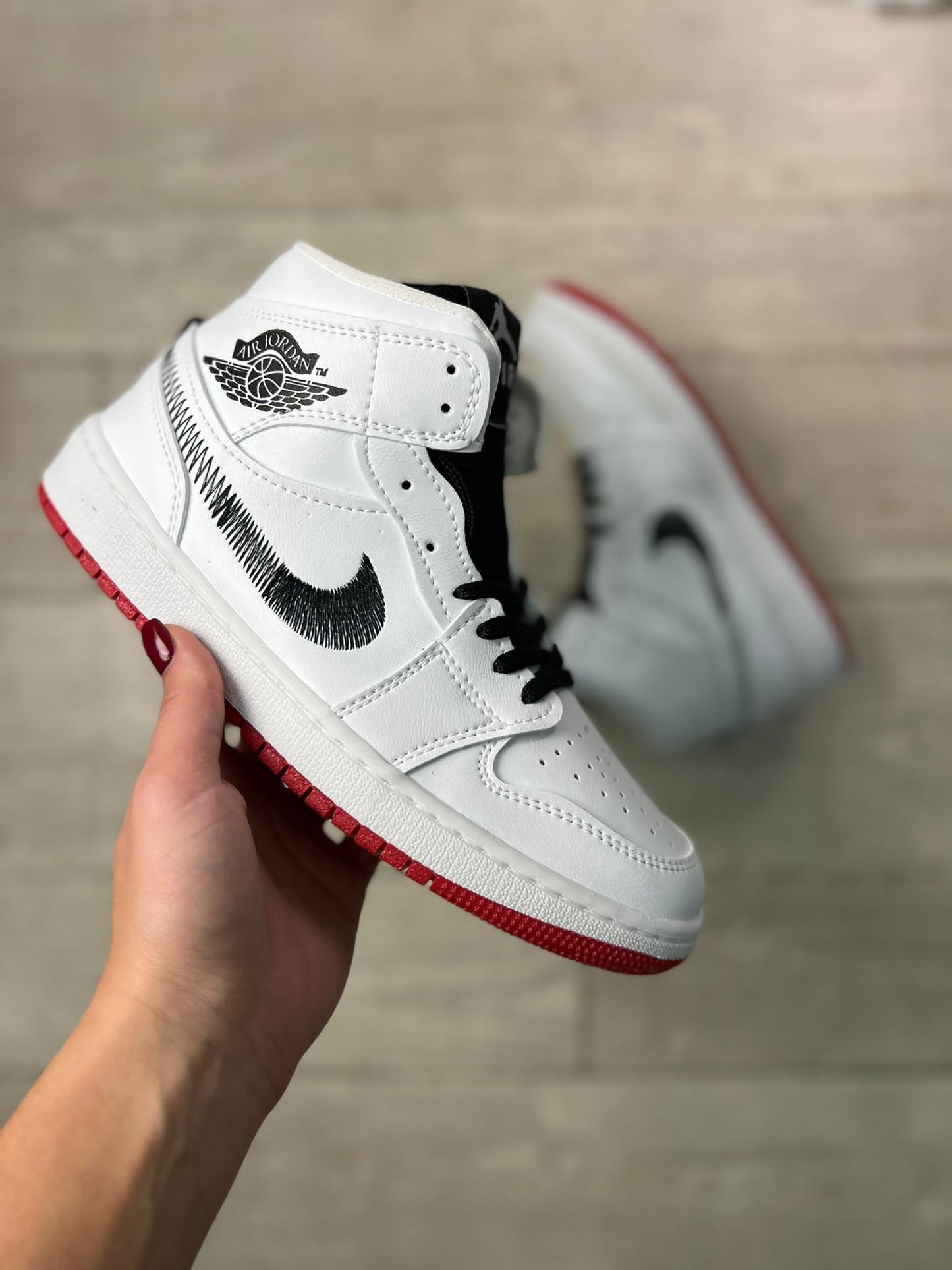 Jordan 1 White Cartoon