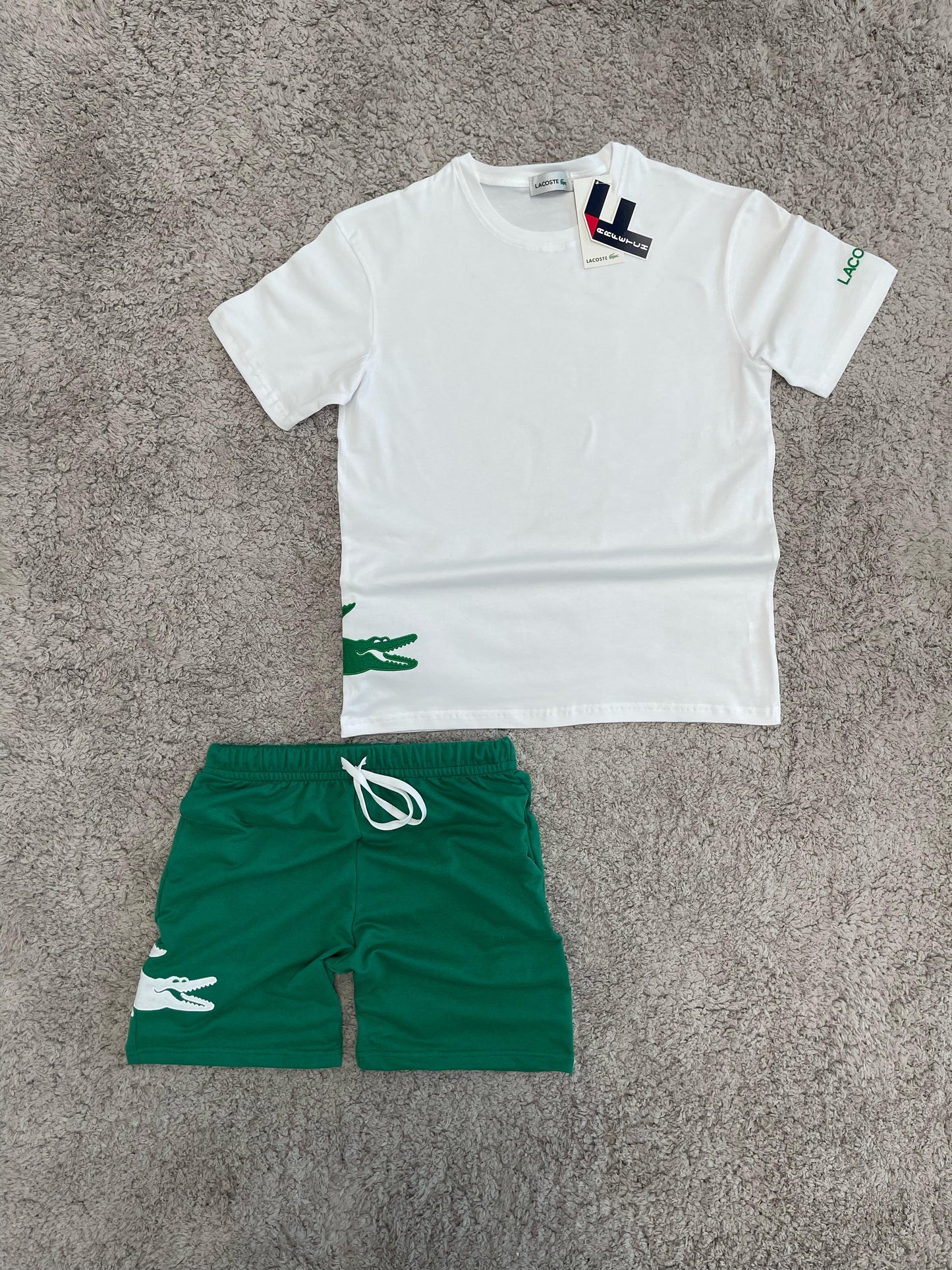 Conjunto verano Lacoste BLANCO/VERDE
