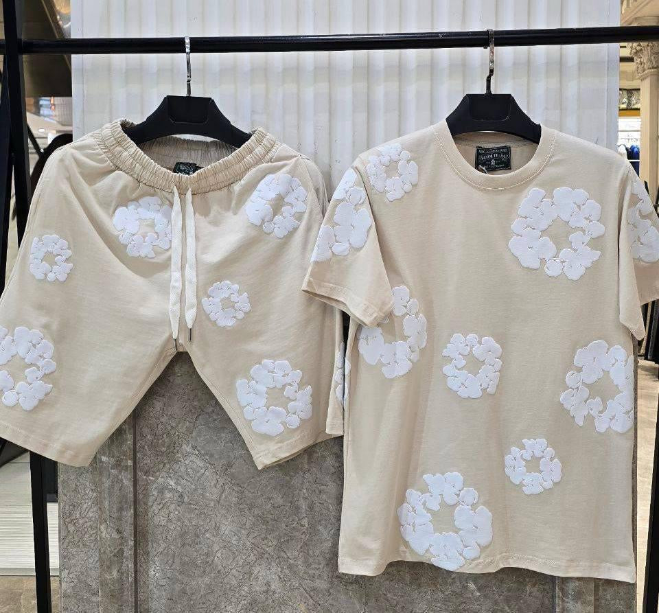 Conjunto verano denim tears crema