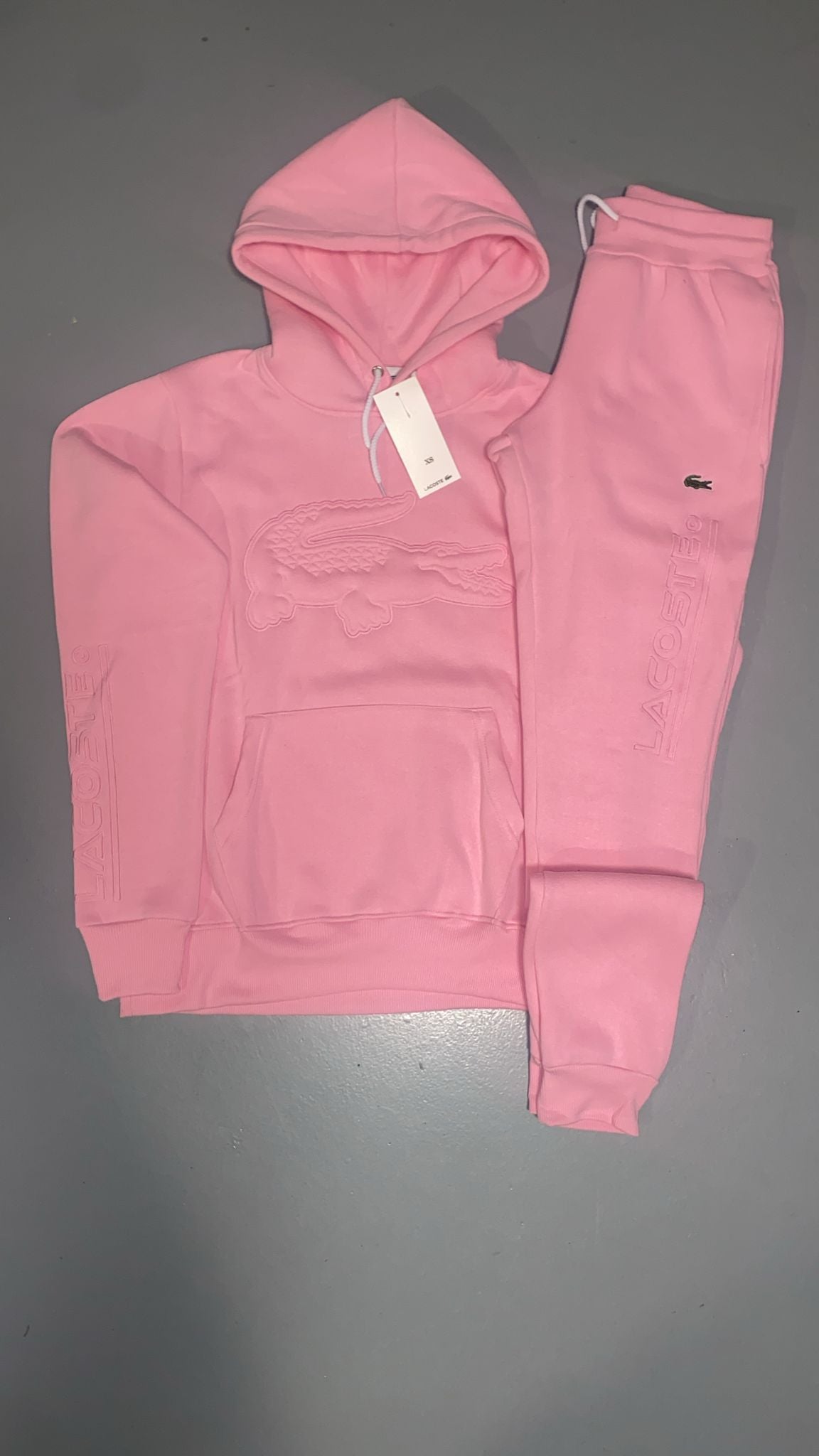 Chandal  LaCoste rosa entero