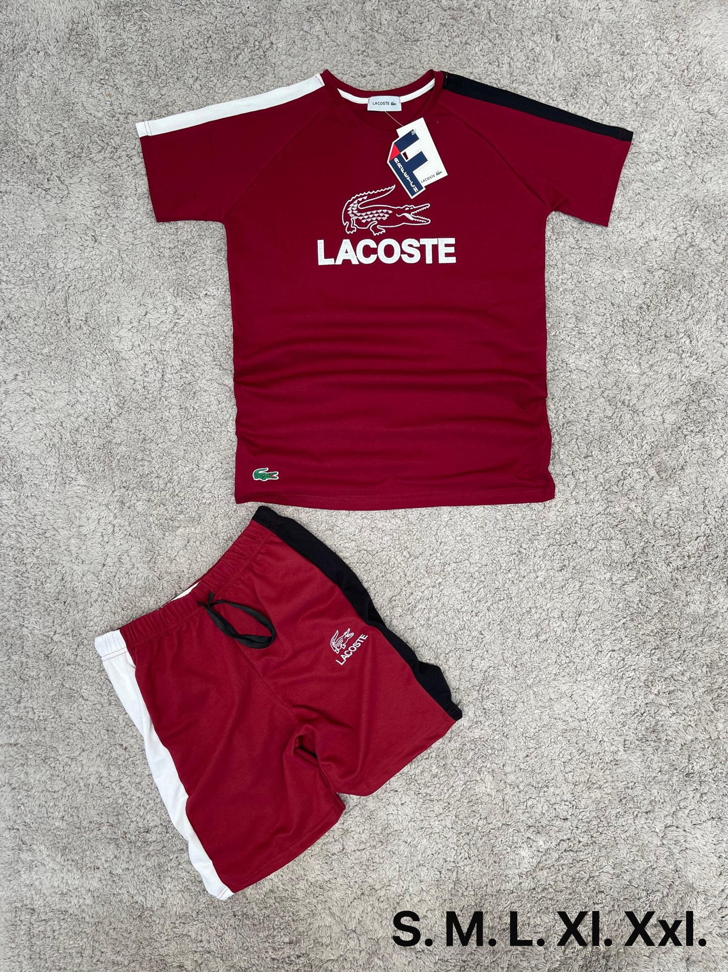 Conjunto verano Lacoste rojo