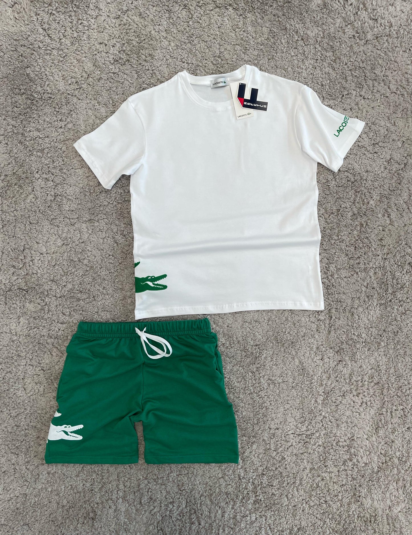 Conjunto verano Lacoste BLANCO/VERDE