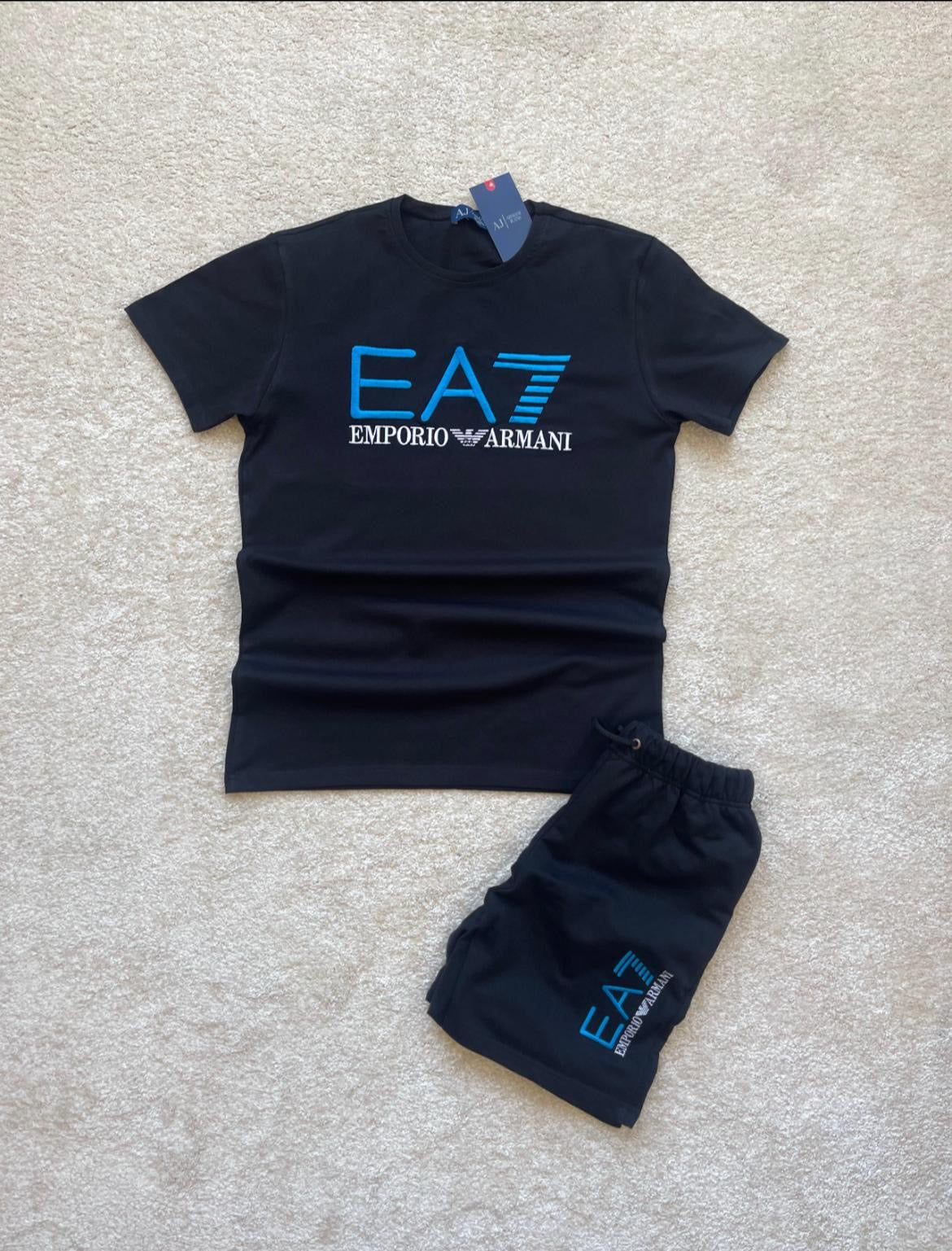 Conjunto verano EA7 negro