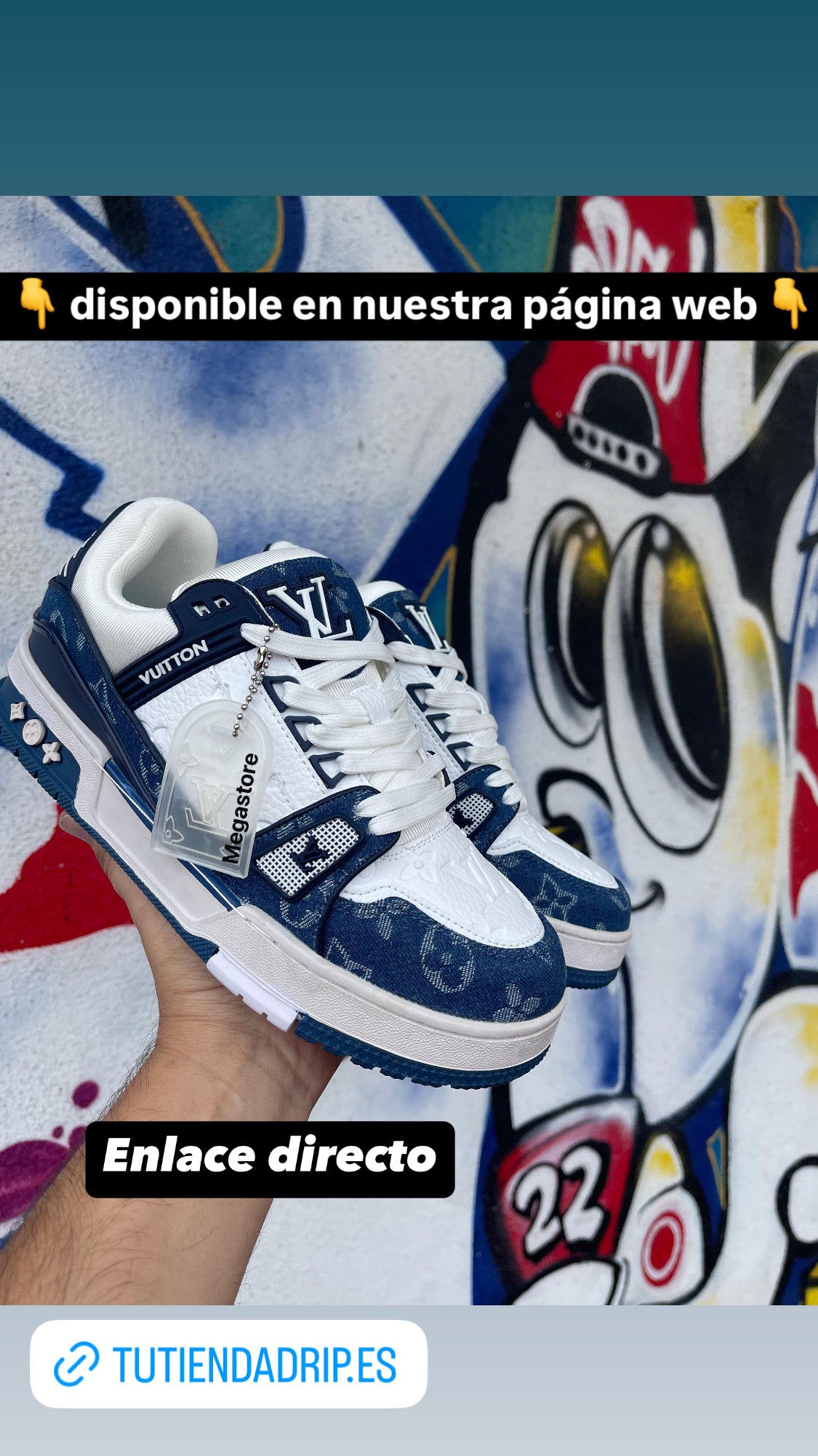 Zapatillas Louis Vuitton “Máxima calidad” *azul*