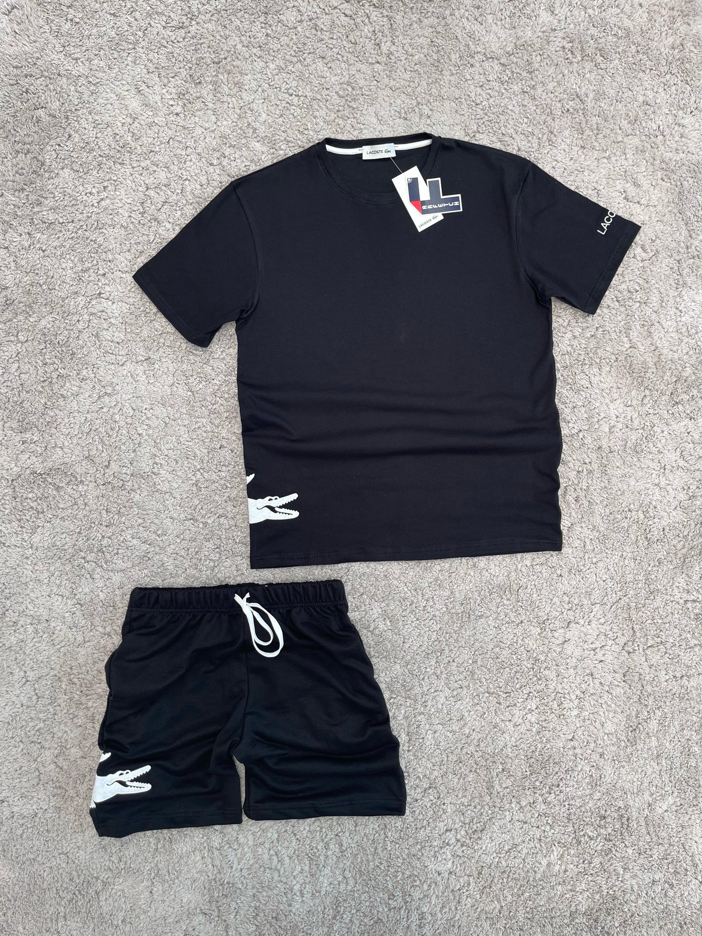 Conjunto verano Lacoste NEGRO