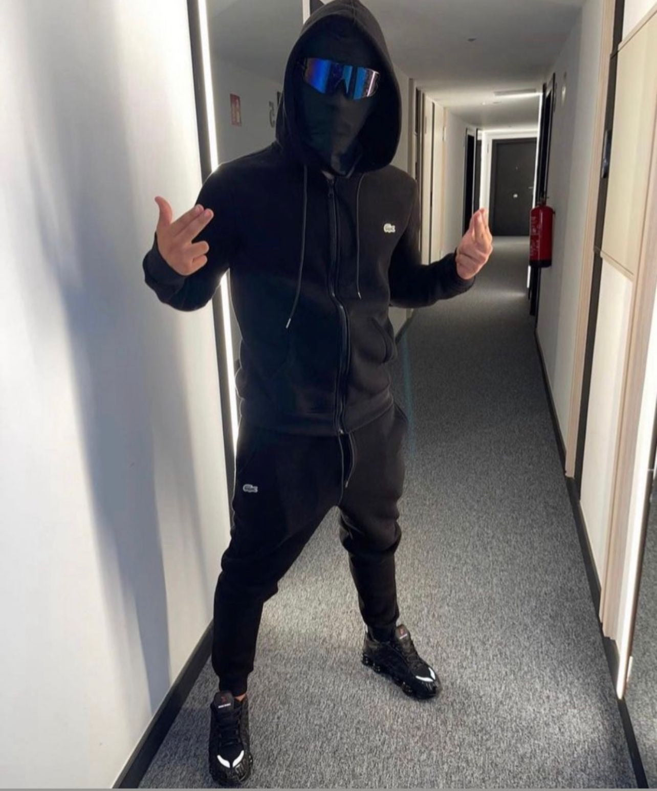 Chándal LaCoste negro