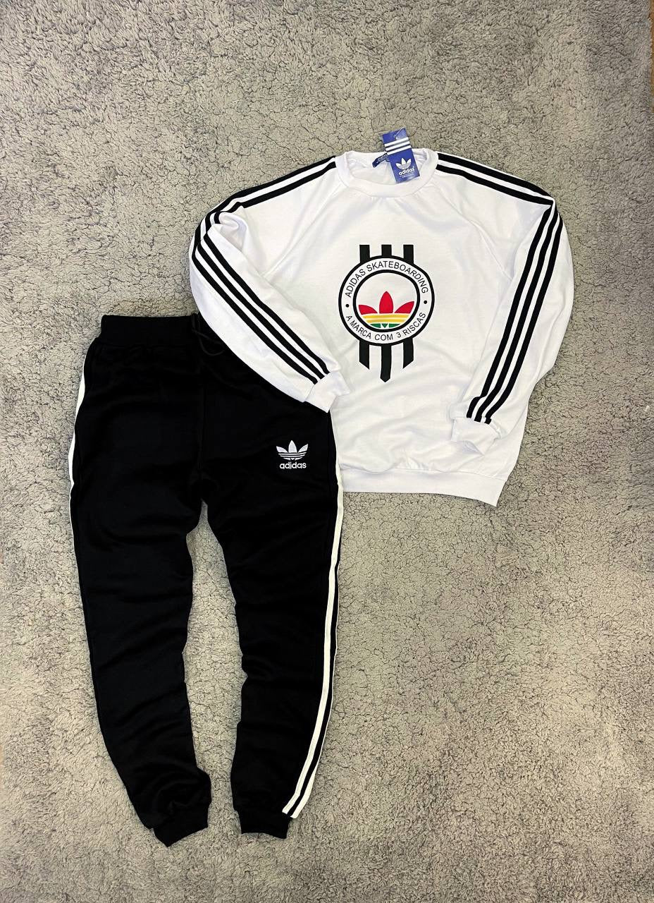 Conjunto Adidas Skate boarding Blanco