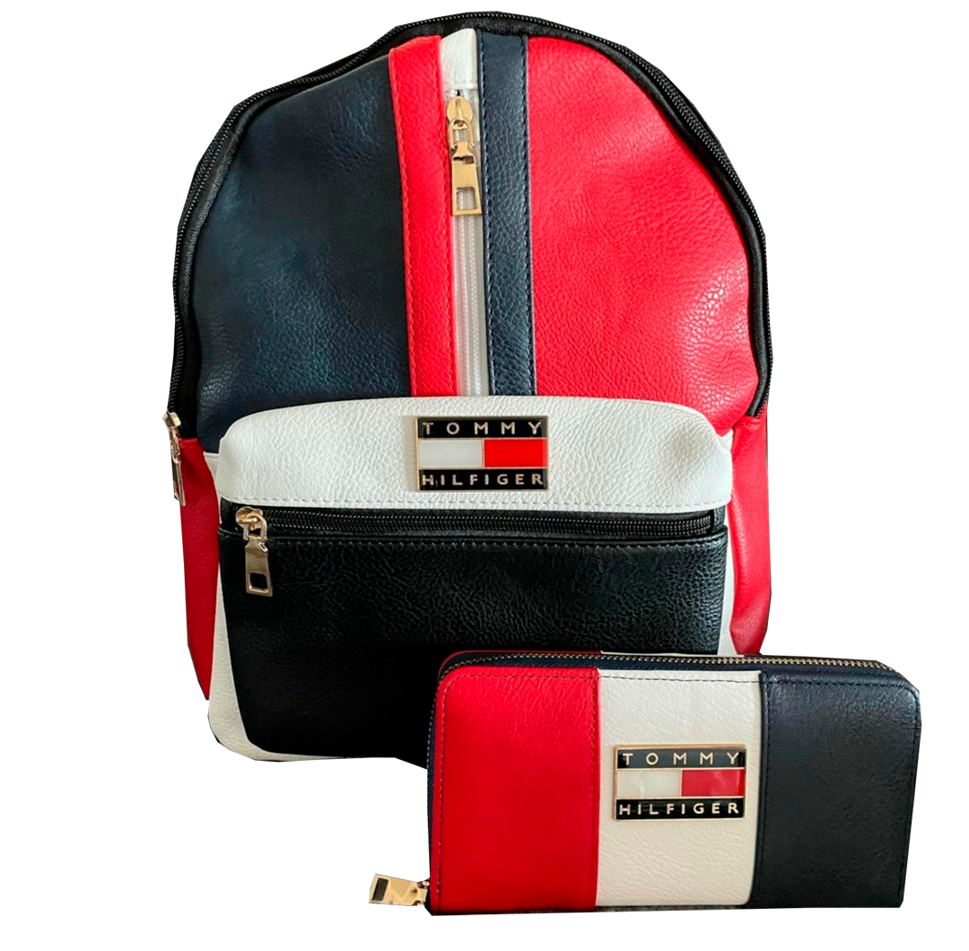 Tommy Hilfiger Bolso Rojo/Negro/