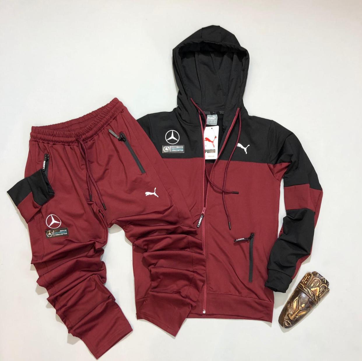 Conjunto Puma X Mercedes Granate