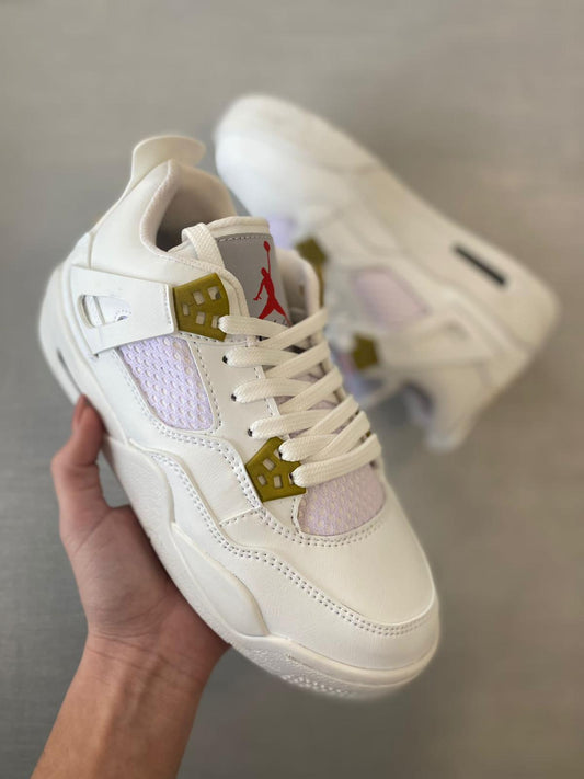Retro 4 Blanco/Violeta