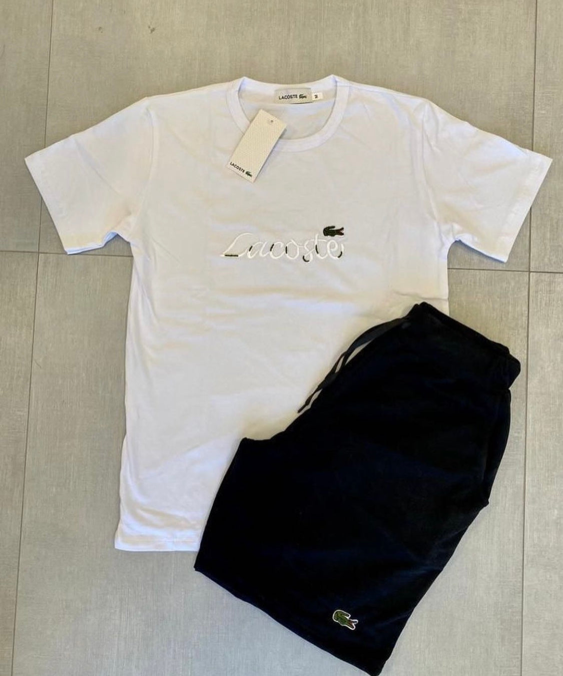 Conjunto lacoste blanco