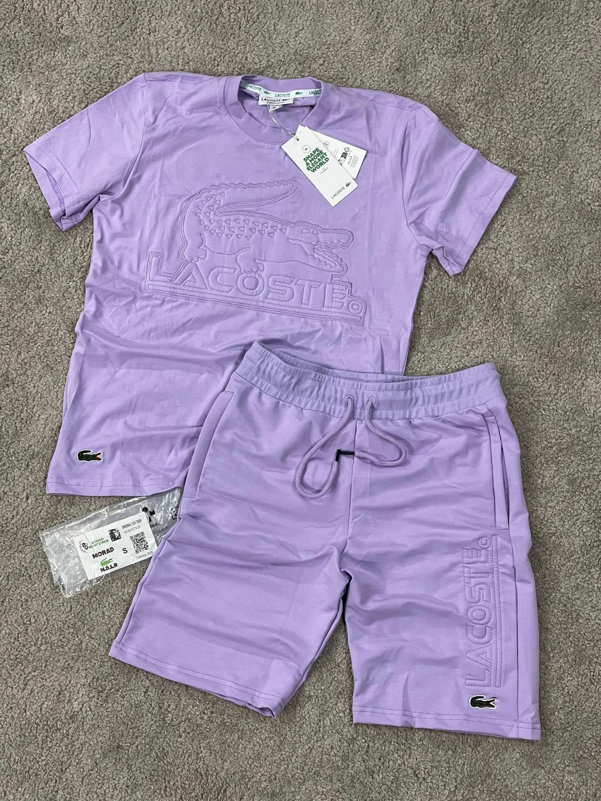 Conjunto verano Lacoste  morado
