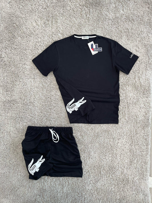 Conjunto verano Lacoste NEGRO
