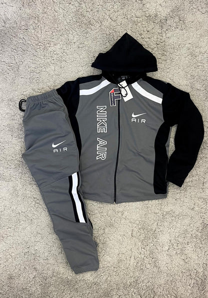 *NIKE AIR GRIS/NEGRO