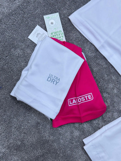 Conjunto verano Lacoste verde/rojo