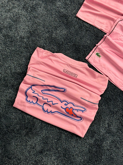 Conjunto Lacoste rosa