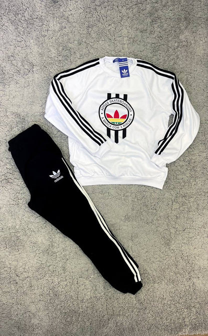 Conjunto Adidas Skate boarding Blanco