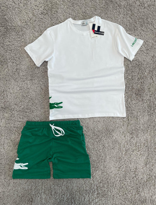 Conjunto verano Lacoste BLANCO/VERDE
