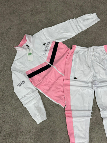 CHÁNDAL LACOSTE ROSA Y BLANCO
