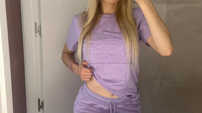 Conjunto verano Lacoste  morado