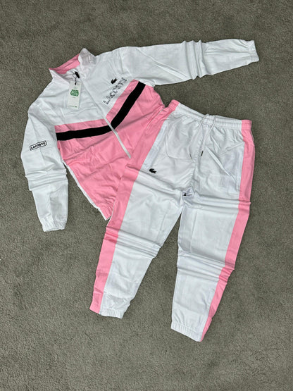 CHÁNDAL LACOSTE ROSA Y BLANCO
