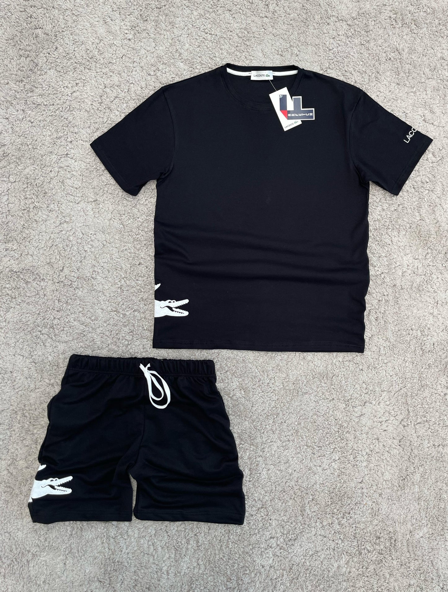 Conjunto verano Lacoste NEGRO