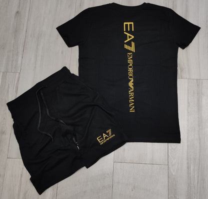 Conjunto verano EA7 negro
