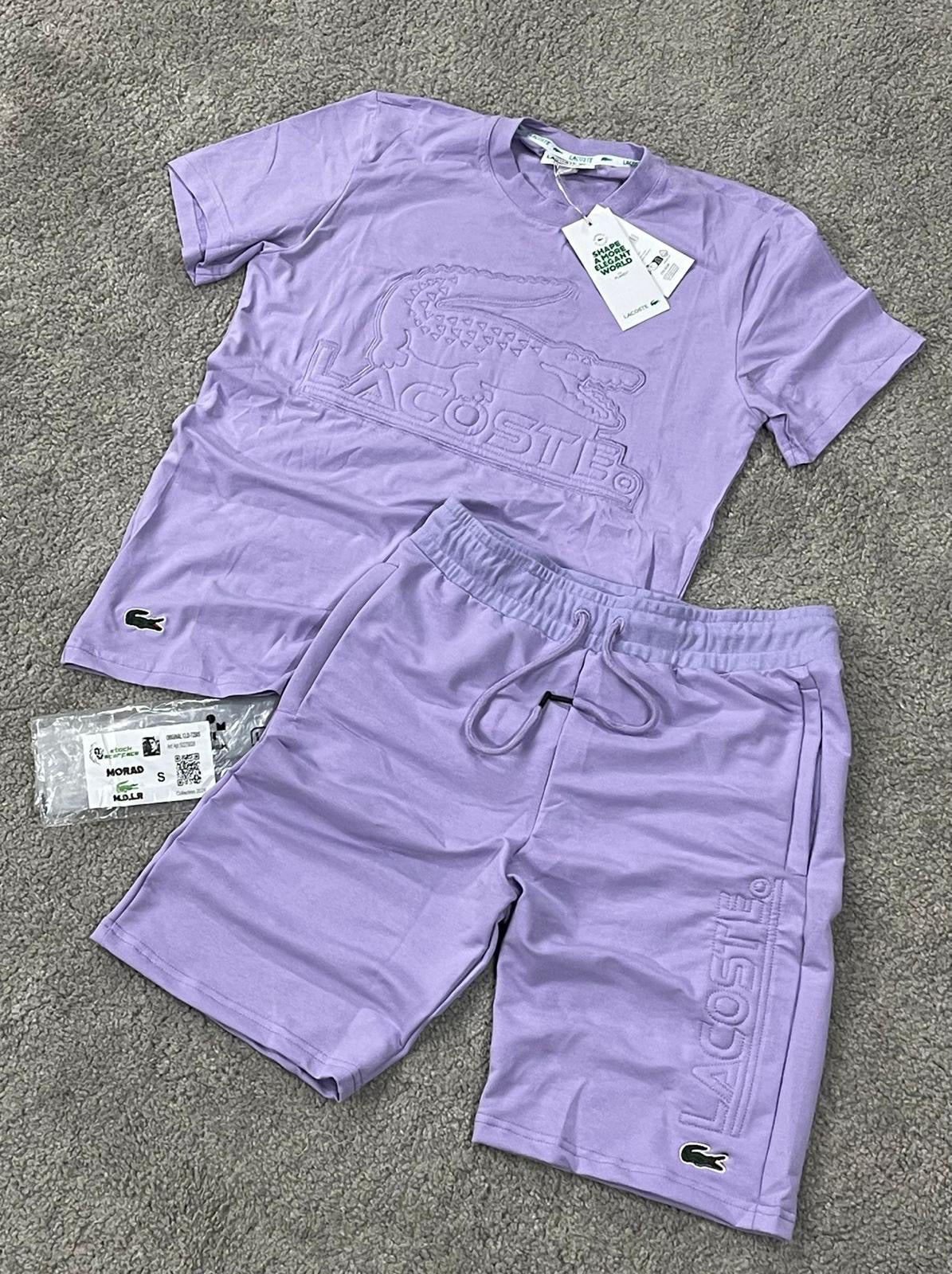 Conjunto verano Lacoste  morado