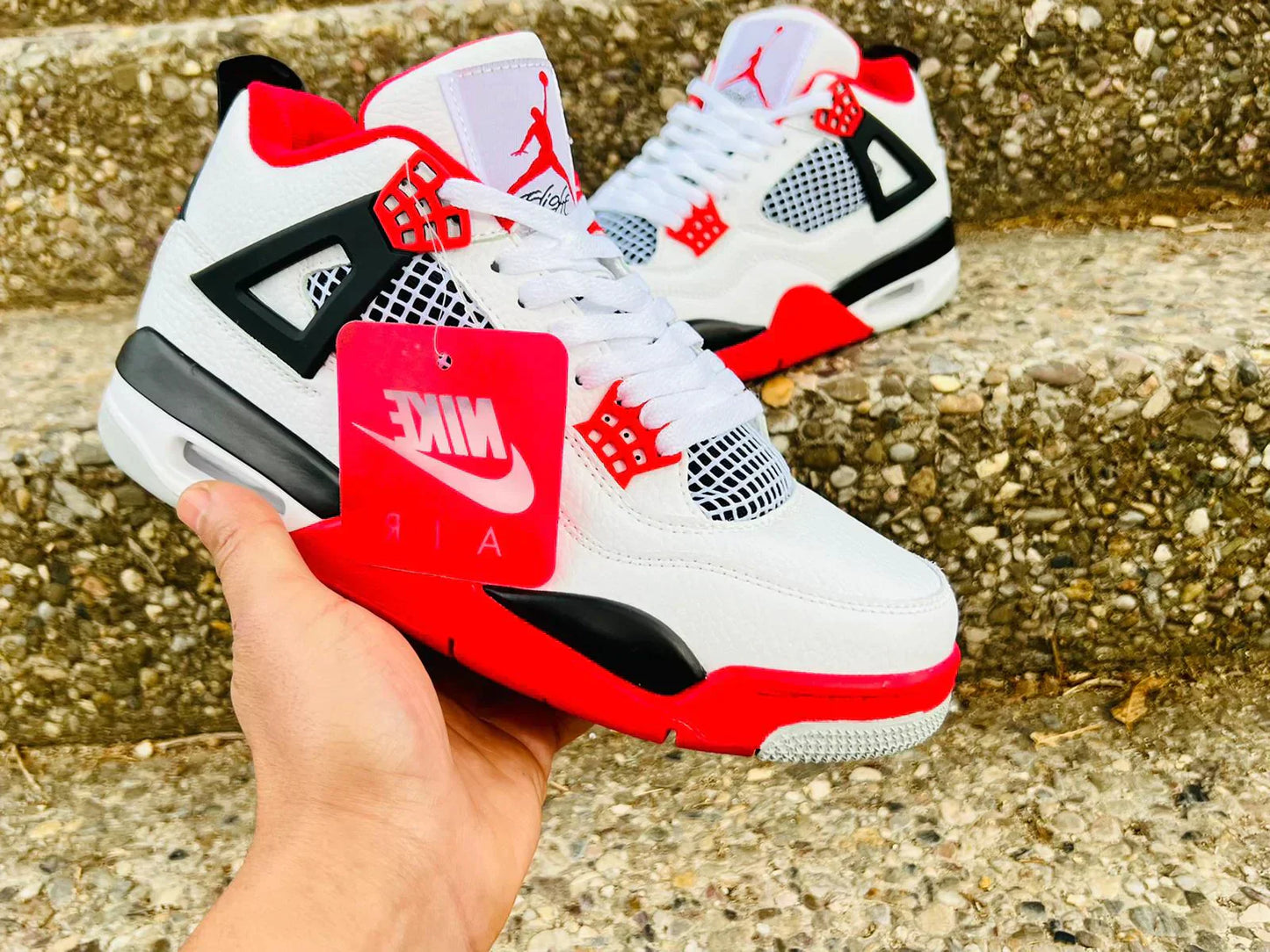 Jordan Retro 4 Fire Red Máxima Calidad